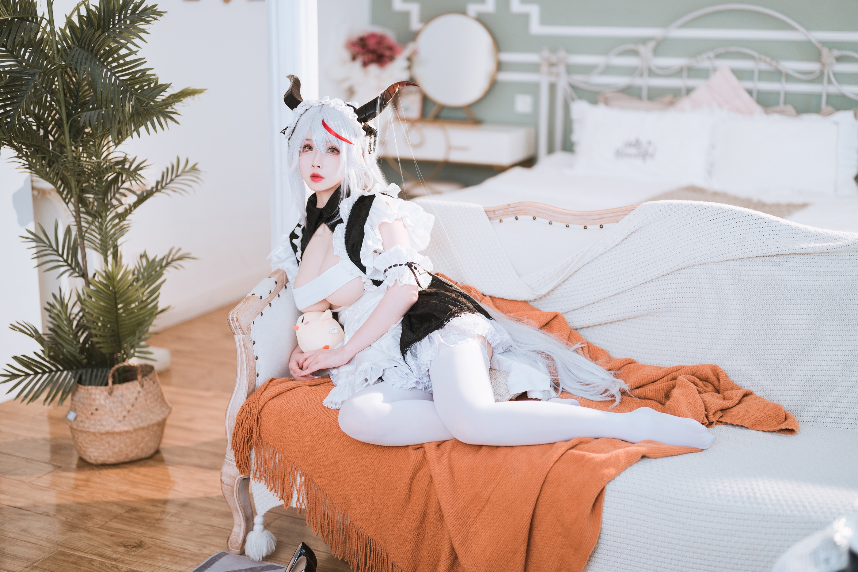 图片[1]-rioko凉凉子 – NO.129  妄想航线 港区的龙女仆 [30P]-XikXak